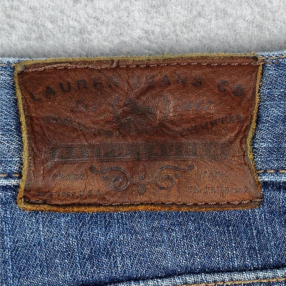 Lauren Jeans Co. Womens Size 12 Medium Wash Bootcut Jeans 32x30 - Picture 9 of 16